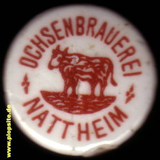 Picture of a ceramic Hutter stopper from: Ochsenbrauerei, Nattheim, Germany