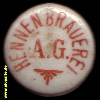 Bügelverschluss aus: Hennenbrauerei AG , Naumburg / Saale, Deutschland