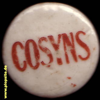 Picture of a ceramic Hutter stopper from: Brouwerij Cosyns, Nederbrakel, Belgium