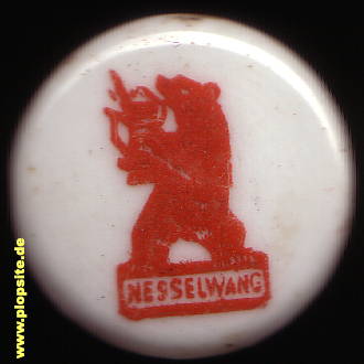 Picture of a ceramic Hutter stopper from: Brauerei zum Bären, Nesselwang, Germany