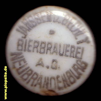 Bügelverschluss aus: Bierbrauerei AG Janssen & Bechly, Neubrandenburg, Deutschland
