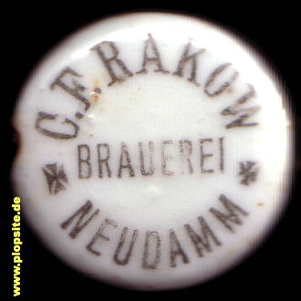 Bügelverschluss aus: Brauerei C.F. Rakow, Neudamm, Dębno, Polen