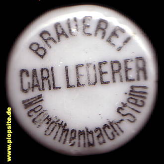 Bügelverschluss aus: Brauerei Carl Lederer, Neurötenbach-Stein, Neuröthenbach, Neuröthenbach-Nürnberg, Deutschland