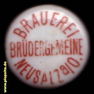 Bügelverschluss aus: Brüdergemeinde-Brauerei, Neusalz, Nowa Sól, Polen