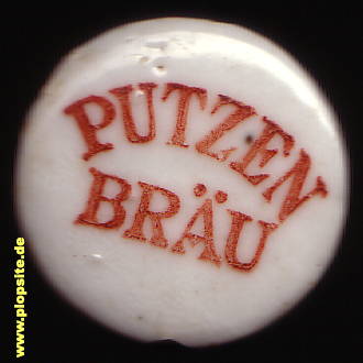 Picture of a ceramic Hutter stopper from: Putzen Bräu, Neustadt - Coburg, Germany