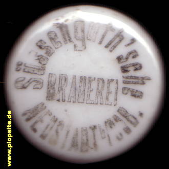 Picture of a ceramic Hutter stopper from: Süssenguth’sche Brauerei, Neustadt - Coburg, Germany