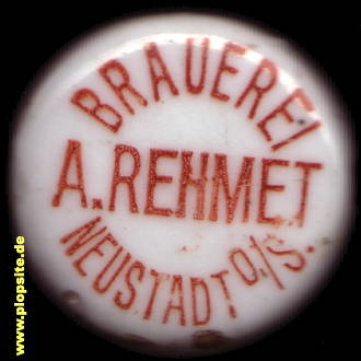 Bügelverschluss aus: Brauerei A. Rehmet, Neustadt o./S., Prudnik, Polen