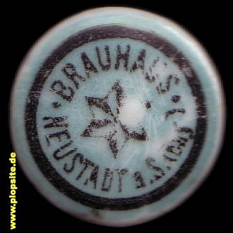 Picture of a ceramic Hutter stopper from: Brauhaus, Bad Neustadt / Saale, Germany
