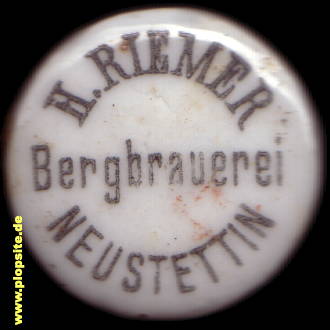 Bügelverschluss aus: Bergbrauerei Hermann Riemer, Neustettin, Szczecinek, Polen