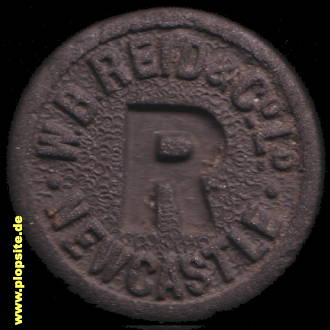 Picture of a ceramic Hutter stopper from: Leazes Brewery, Reid & Co. Ltd., Newcastle, United Kingdom