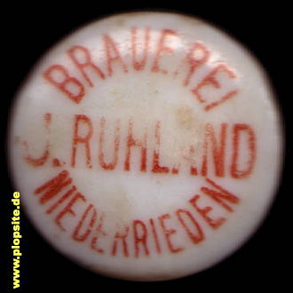 Bügelverschluss aus: Brauerei Ruhland, Niederrieden, Deutschland