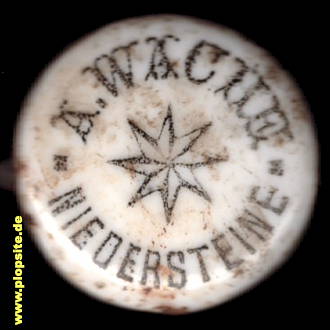 Bügelverschluss aus: Brauerei Anton Wache, Niedersteine, Ścinawka Dolna, Polen