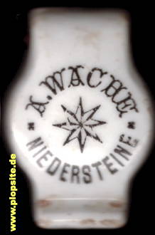 Picture of a ceramic Hutter stopper from: Brauerei Anton Wache, Niedersteine, Ścinawka Dolna, Poland