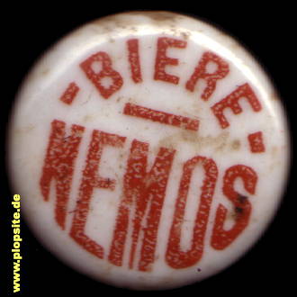 Bügelverschluss aus: Brasserie de la Fontaine, Biere Nemos, Nîmes, Frankreich