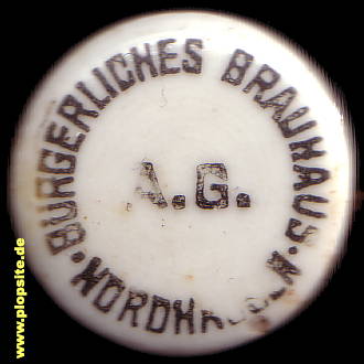 Obraz porcelany z: Bürgerliches Brauhaus AG, Nordhausen, Nordhausen am Harz, Niemcy