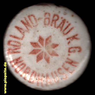 Obraz porcelany z: Roland Bräu KG, Gecius & König, Nordhausen, Nordhausen am Harz, Niemcy