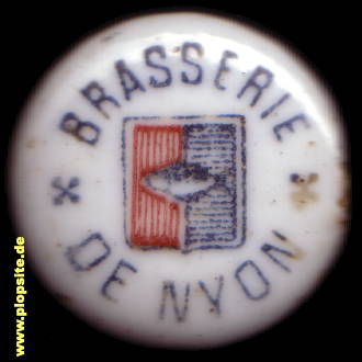 Picture of a ceramic Hutter stopper from: Brasserie, Nyon , Switzerland