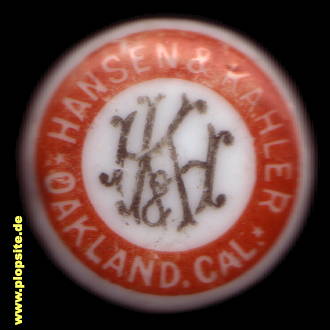 Obraz porcelany z: Oakland, CA, Hansen & Kahler,  US, unbekannt, USA