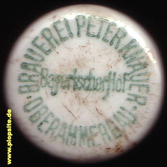 Bügelverschluss aus: Brauerei Knauer Bayerischer Hof, Oberammergau, Deutschland
