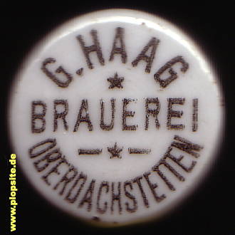 Bügelverschluss aus: Brauerei Haag, Oberdachstetten, Deutschland