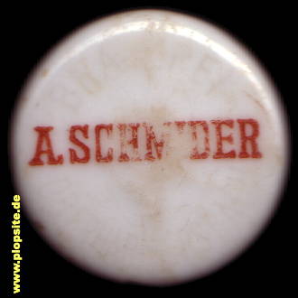 Picture of a ceramic Hutter stopper from: Brauerei Schmider, Oberharmersbach, Germany
