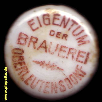 Bügelverschluss aus: Brauerei, Oberleutensdorf, Horní Litvínov, Tschechien