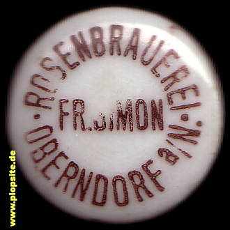 Bügelverschluss aus: Rosenbrauerei, Friedrich Simon, Oberndorf / Neckar, Deutschland