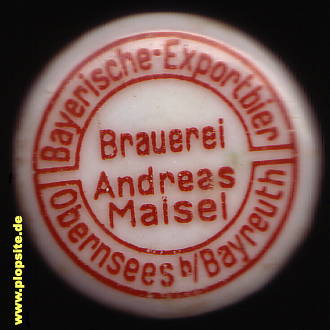 Bügelverschluss aus: Bayerische Exportbier Brauerei Maisel, Obernsees, Deutschland