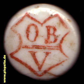 Picture of a ceramic Hutter stopper from: Oberschlesischer Brauerei-Verein, Oberschlesien, Poland