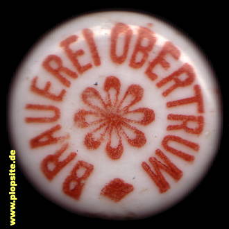 Picture of a ceramic Hutter stopper from: Brauerei, Obertrum, Obertrum am See, Austria