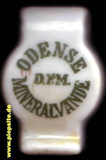 Picture of a ceramic Hutter stopper from: Odense, D.F.M. Mineralvande,  DK, unbekannt, Denmark