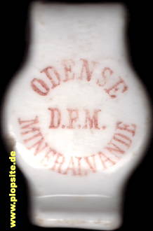 Picture of a ceramic Hutter stopper from: Odense, D.F.M. Mineralvande,  DK, unbekannt, Denmark