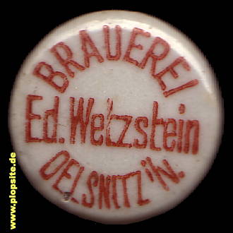 Bügelverschluss aus: Brauerei Ed. Wetzstein KG, Oelsnitz / Vogtl., Deutschland