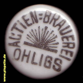 Bügelverschluss aus: Actien Brauerei , Ohligs - Solingen, Deutschland