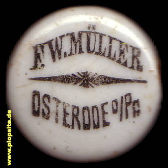 Obraz porcelany z: Osterode, F. W. Müller,  PL, unbekannt, Polska