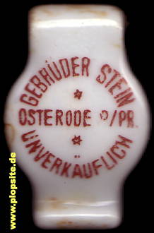 Obraz porcelany z: Osterode, Gebrüder Stein,  PL, unbekannt, Polska