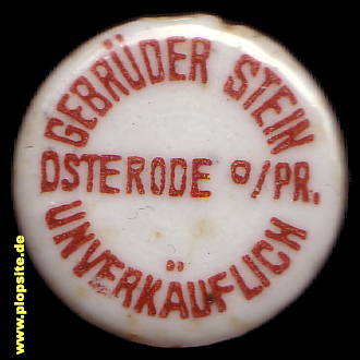 Obraz porcelany z: Osterode, Gebrüder Stein,  PL, unbekannt, Polska