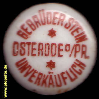 Obraz porcelany z: Osterode, Gebrüder Stein,  PL, unbekannt, Polska