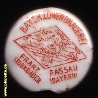 Bügelverschluss aus: Bayerische Löwenbrauerei Stockbauer, Passau, Deutschland
