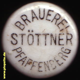 Picture of a ceramic Hutter stopper from: Brauerei Stöttner, Pfaffenberg, Germany