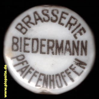 Bügelverschluss aus: Brasserie Jacob Biedermann, Pfaffenhoffen / Elsass, Pfaffenhofen, Pfaffhoffe, Frankreich