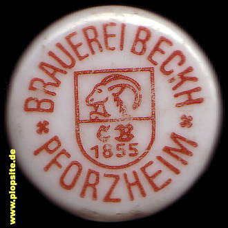 Bügelverschluss aus: Brauerei Beckh, Pforzheim, Deutschland