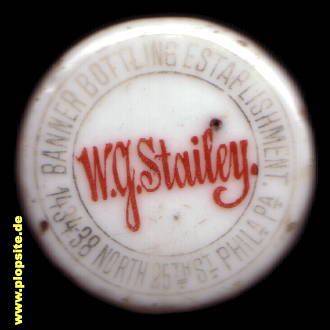 Obraz porcelany z: Philadelphia, PA, Banner Bottling Establishment W. G. Stailey,  US, unbekannt, USA