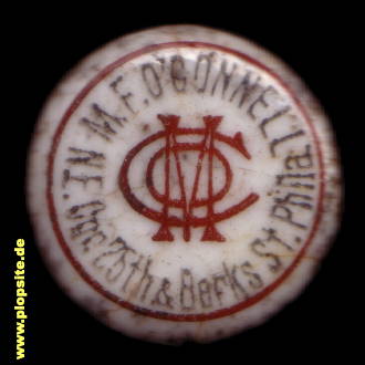 B�ügelverschluss aus: Philadelphia, PA, M. F. Oconnell,  US, unbekannt, USA