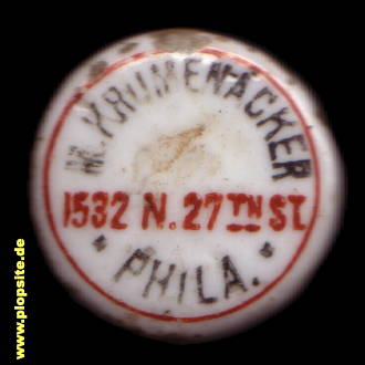 B�ügelverschluss aus: Philadelphia, PA, M. Krumenacker,  US, unbekannt, USA