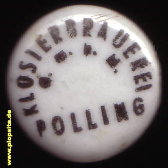 Picture of a ceramic Hutter stopper from: Klosterbrauerei GmbH, Polling, Germany