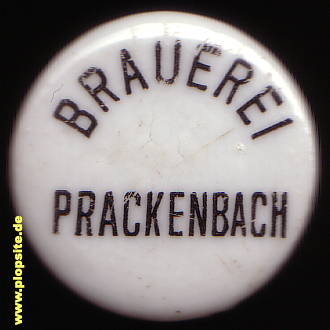 Picture of a ceramic Hutter stopper from: Brauerei, Prackenbach, Germany