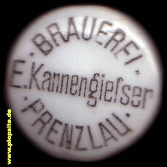 Bügelverschluss aus: Brauerei E. Kannengiesser, Prenzlau, Prentzlow, Deutschland