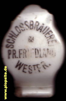 Bügelverschluss aus: Schloßbrauerei Curt Hoehl, Preußisch Friedland, Debrzno, Polen