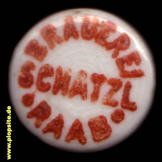 Bügelverschluss aus: Brauerei Schatzl, Raab, Österreich